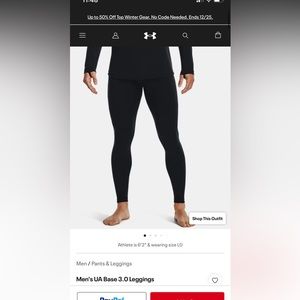 Under Armour base 3.0 leggings